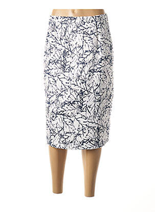 Jupe mi-longue taille normale bleu WEINBERG femme