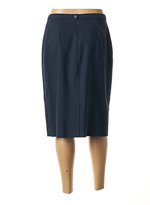 Jupe mi-longue coupe droite bleu PAUPORTÉ femme