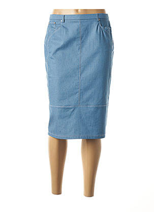Jupe mi-longue stretch bleu PAUPORTÉ femme