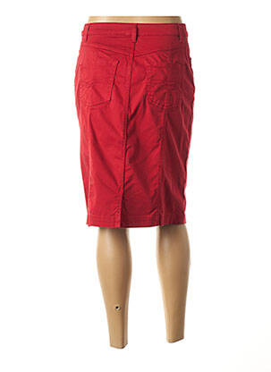 Jupe mi-longue stretch rouge PAUPORTÉ femme