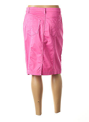 Jupe mi-longue stretch rose PAUPORTÉ femme