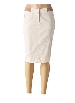 Jupe mi-longue stretch gris WEINBERG femme