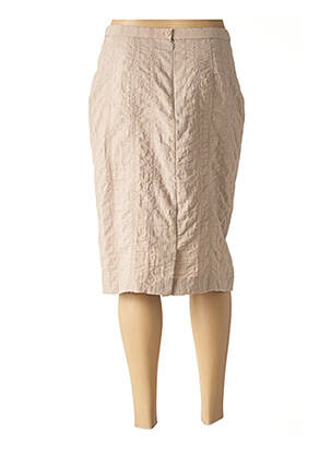 Jupe mi-longue taille normale beige PAUPORTÉ femme