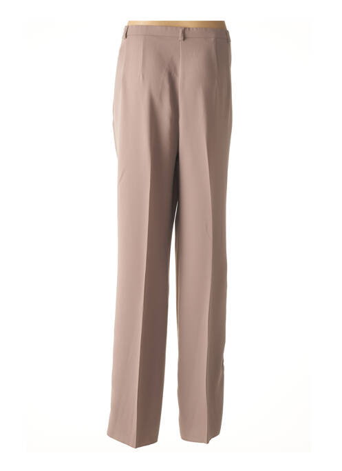 Pantalon droit marron CHRISTIAN MARRY pour femme