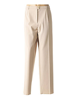 Pantalon droit stretch beige K'TENDANCES femme