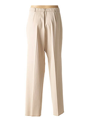 Pantalon droit stretch beige K'TENDANCES femme
