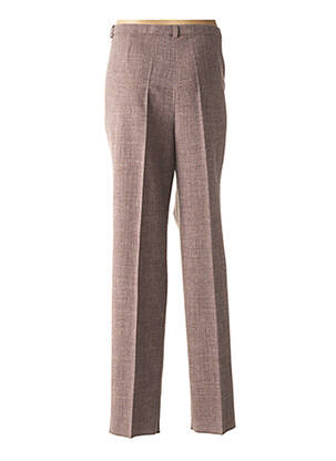 Pantalon droit taille à pinces taille haute marron PAUPORTÉ femme