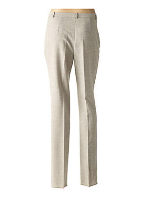 Pantalon droit taille à pinces taille haute vert PAUPORTÉ femme