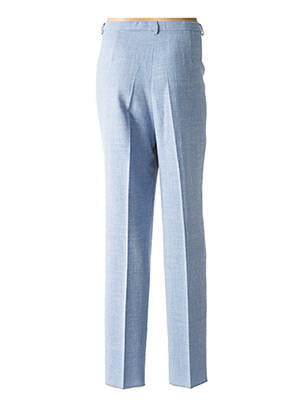 Pantalon droit taille à pinces taille haute bleu PAUPORTÉ femme