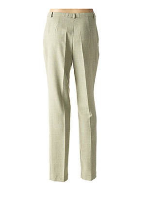 Pantalon droit taille à pinces taille haute vert PAUPORTÉ femme