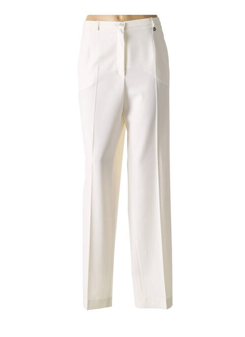 Pantalon droit blanc SAINT HILAIRE pour femme