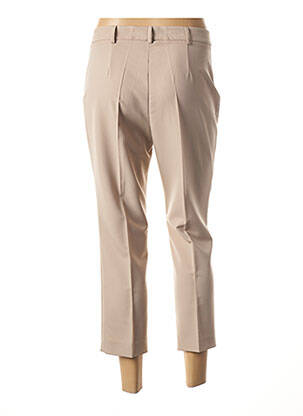 Pantalon 7/8 tissage popeline taille normale beige PAUPORTÉ femme