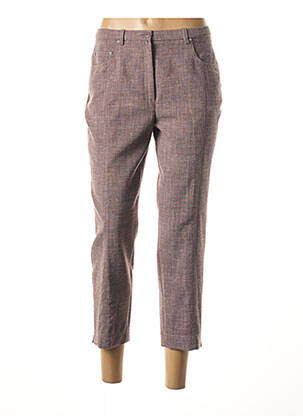 Pantacourt coupe droite taille normale marron PAUPORTÉ femme