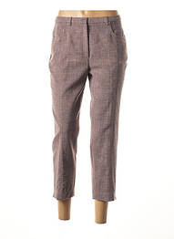 Pantacourt coupe droite taille normale marron PAUPORTÉ femme