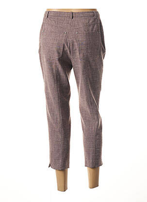 Pantacourt coupe droite taille normale marron PAUPORTÉ femme