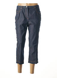 Pantacourt taille élastique bleu PAUPORTÉ femme