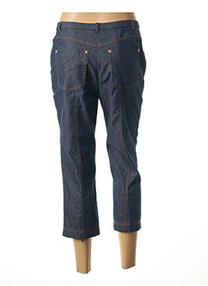 Pantacourt taille élastique bleu PAUPORTÉ femme