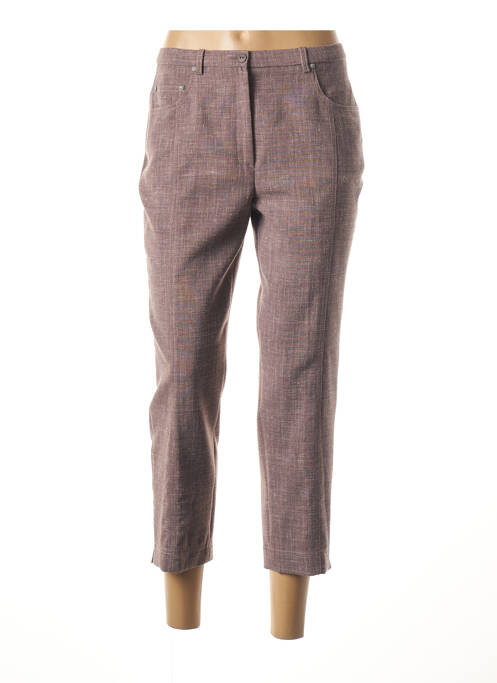 Pantacourt stretch taille normale marron PAUPORTÉ femme