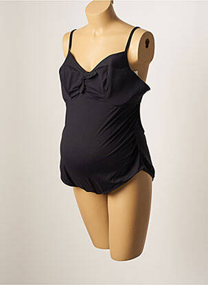 Maillot de bain maternité tissage jersey noir CACHE COEUR femme