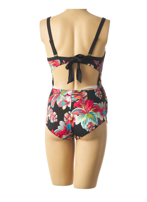 Maillot de bain maternité imprimé fleurs noir CACHE COEUR femme