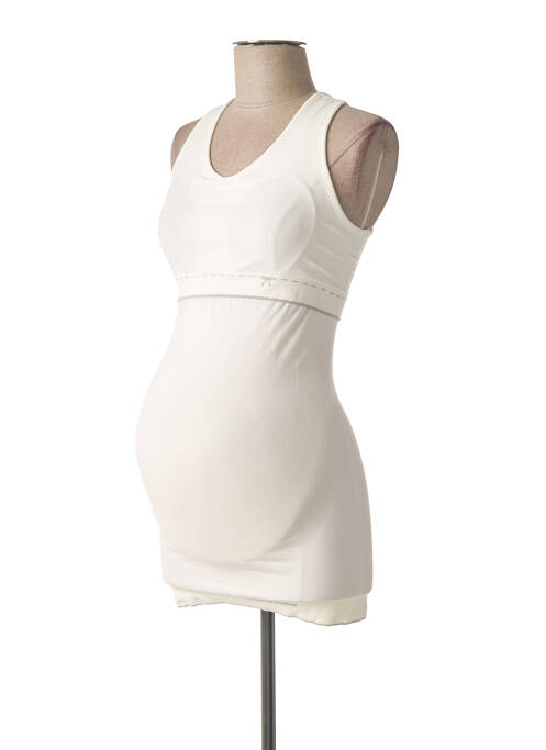 T-shirt / Top maternité blanc CACHE COEUR pour femme