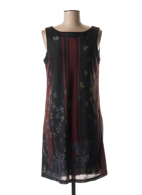 Robe mi-longue noir LA FEE MARABOUTEE pour femme