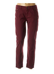 Jeans coupe droite rouge IKKS pour femme seconde vue