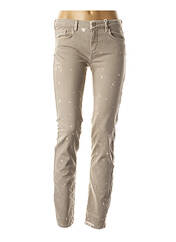 Jeans coupe slim beige SUD EXPRESS pour femme seconde vue