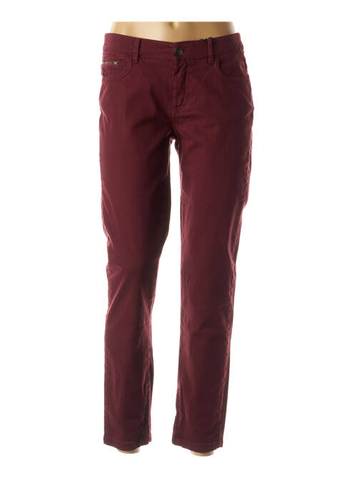 Jeans coupe droite rouge IKKS pour femme