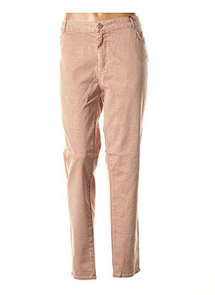 Pantalon droit stretch taille normale rose EVA KAYAN femme
