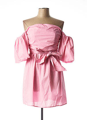 Robe courte rose VICOLO pour femme