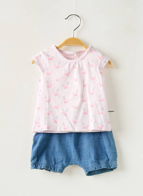 Ensemble short rose BOBOLI pour fille