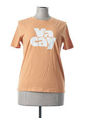 T-shirt orange PIECES pour femme seconde vue