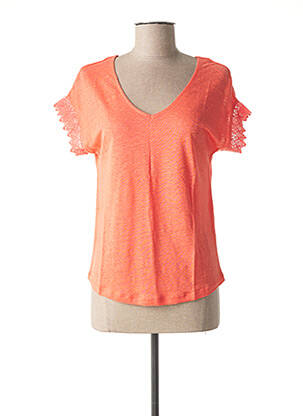 T-shirt orange JULIE GUERLANDE pour femme