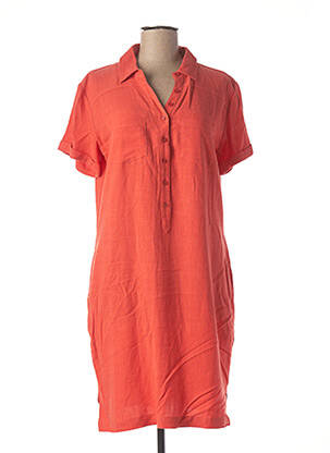 Robe mi-longue orange BROADWAY pour femme