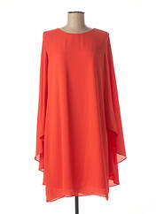 Robe mi-longue orange LAUREN VIDAL pour femme seconde vue