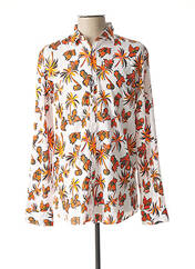 Chemise manches longues blanc DSTREZZED pour homme seconde vue