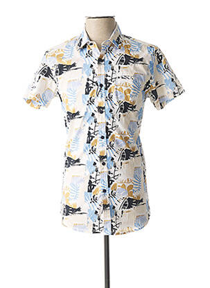 Chemise manches courtes beige DSTREZZED pour homme