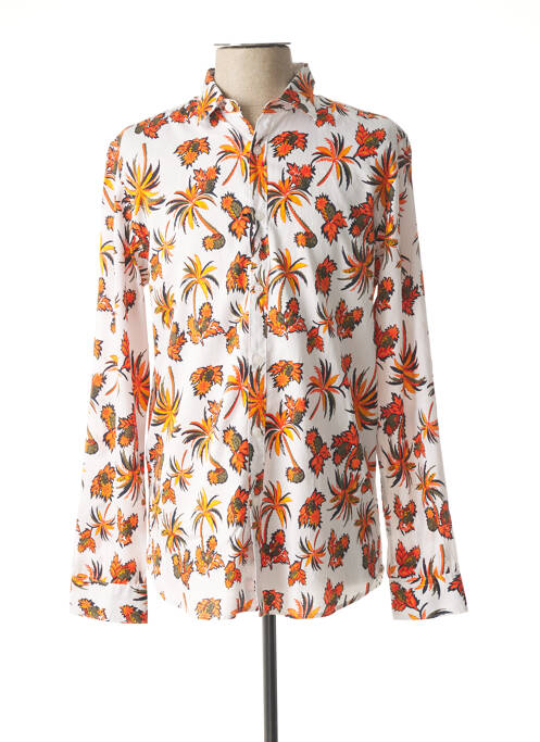 Chemise manches longues blanc DSTREZZED pour homme