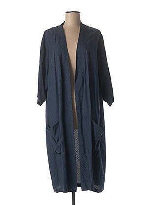 Veste casual coupe droite bleu MAEVY femme