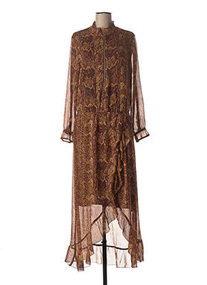 Robe longue marron COSTER COPENHAGEN pour femme