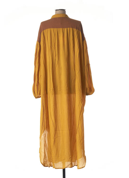 Robe longue jaune WILD pour femme