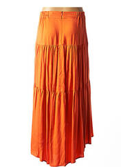 Jupe longue orange BELAIR pour femme seconde vue