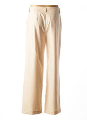 Pantalon droit beige COSTER COPENHAGEN pour femme seconde vue