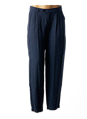Pantalon droit bleu MAEVY pour femme