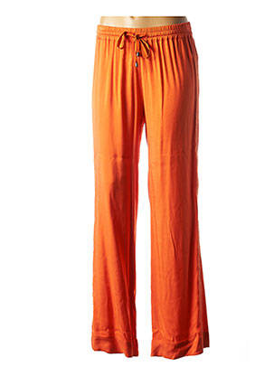 Pantalon droit orange BELAIR pour femme