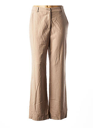 Pantalon large marron YUKA pour femme