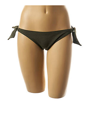 Bas de maillot de bain tissage texturé culotte vert ANDRES SARDA femme