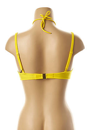 Haut de maillot de bain stretch haut soutien-gorge moulé jaune MARIE JO femme