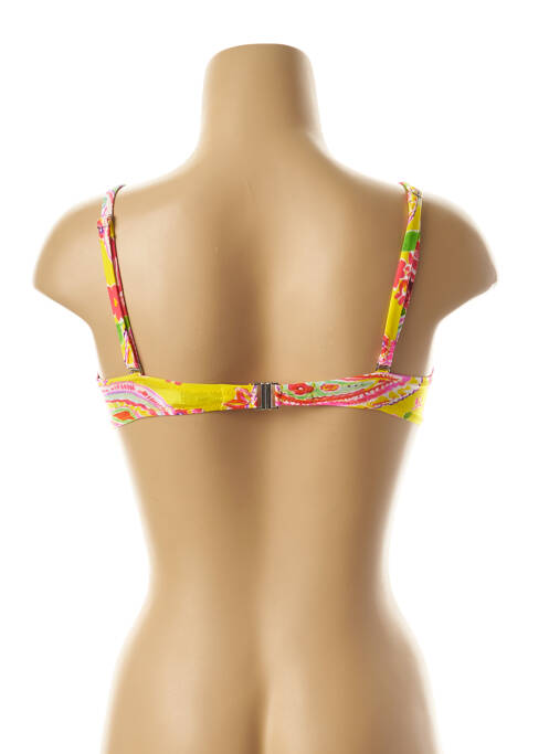 Haut de maillot de bain jaune ANTIGEL pour femme